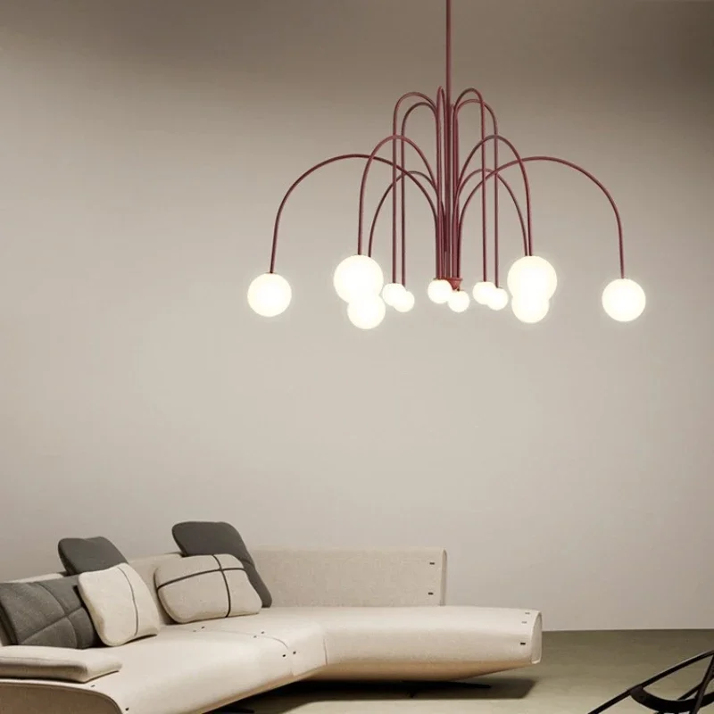 

Living room chandelier Nordic simple modern light luxury magic bean art dining room bedroom