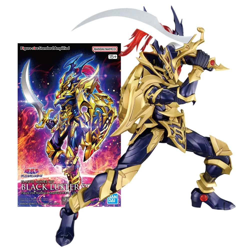 Bandai Genuine Figure Yu-Gi-Oh! Model Kit Figure-rise Standard Black Luster Soldier Mobile Suit Assembly Model Action Figure Toy