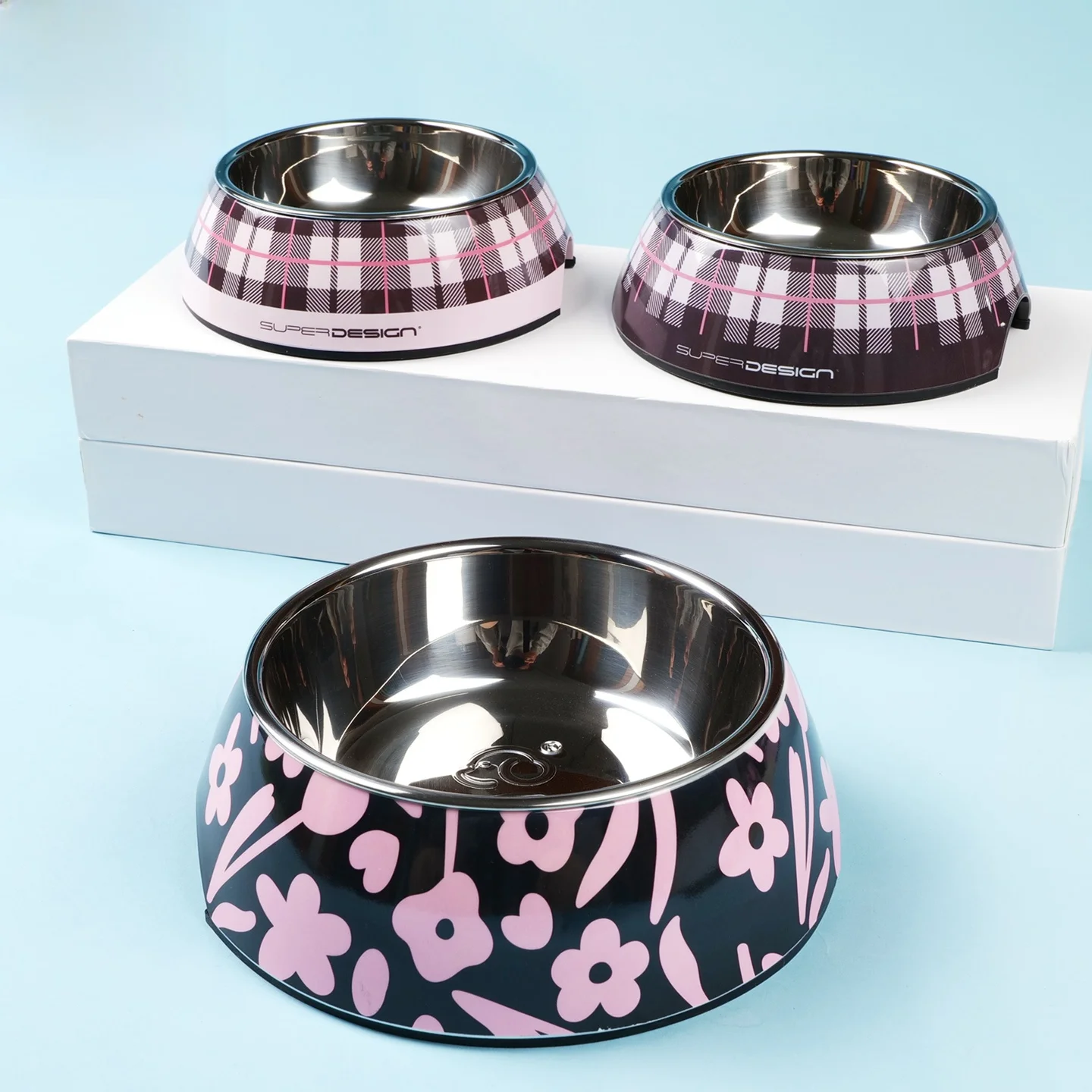 

Нескользящая миска для собак и кошек из нержавеющей стали 304, глубокая конструкция, подходит для собак маленьких и средних пород.