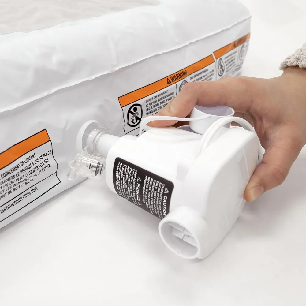 เตียงเด็กพกพาแบบเป่าลมพร้อมปั๊มลม ที่นอนพกพาสำหรับเด็กวัย 2-5 ปี