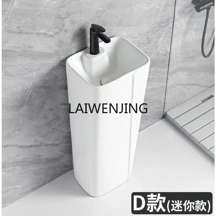 

SGF ceramic column floor-to-ceiling integrated washbasin balcony small apartment washbasin