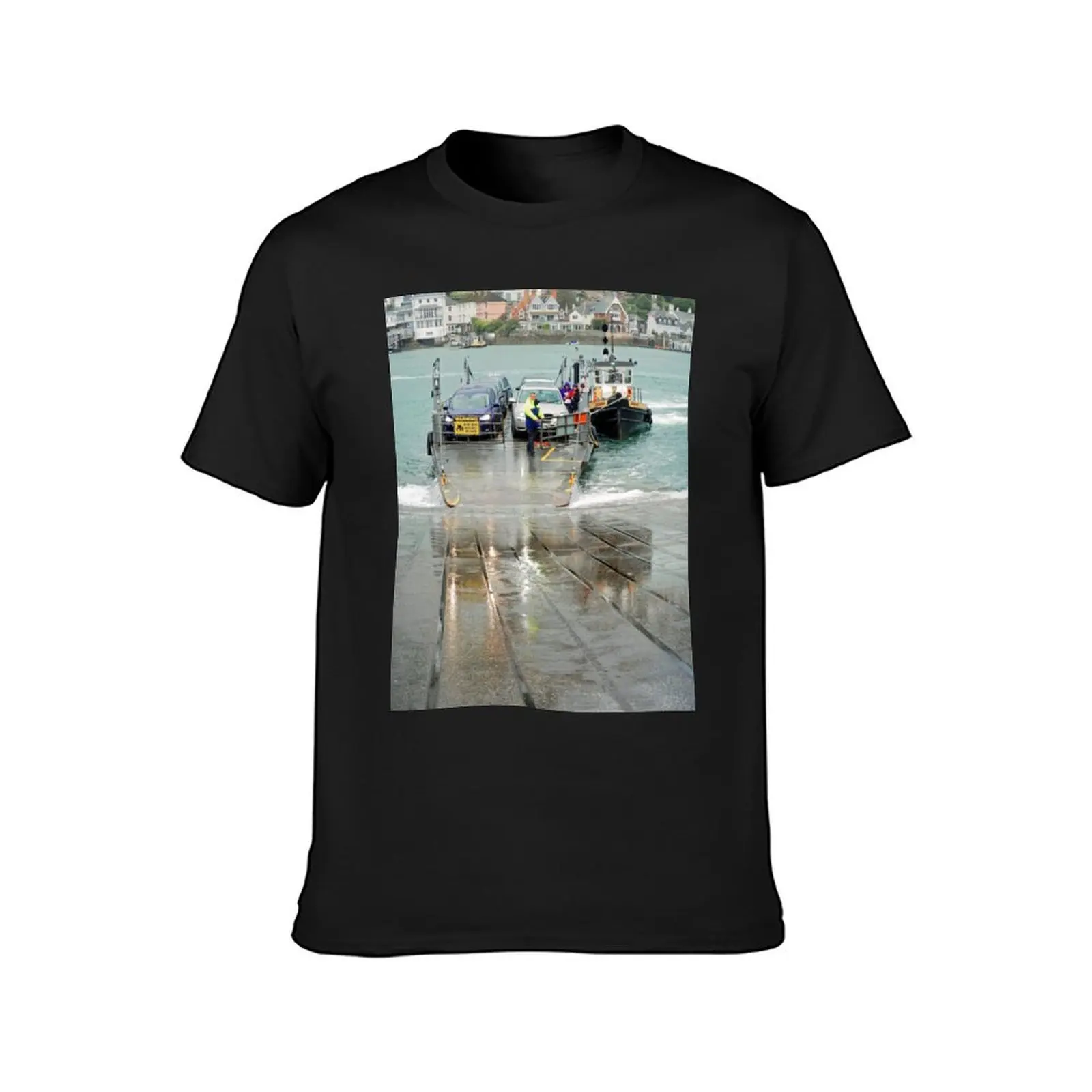 Lower Ferry Arriving At Dartmouth, Devon T-Shirt korean fashion new edition plain tshirts for men