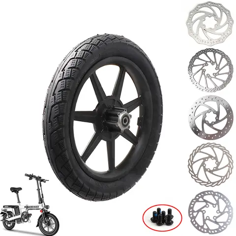 전기 스쿠터 Bike14 인치 앞 바퀴 14×2.125 타이어 140mm/160mm 전자 자전거 접이식 자전거 용 브레이크 디스크 오토바이 액세서리