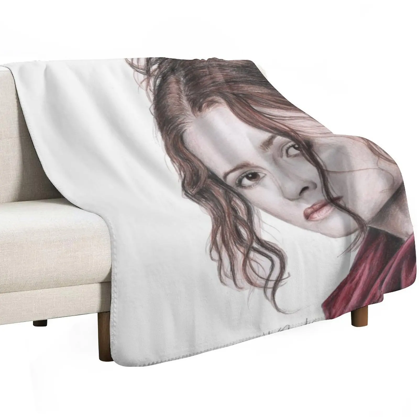 Helena Bonham Carter English Rose Throw Blanket sofa bed Giant Sofa wednesday Travel Thin Soft Beds Blankets