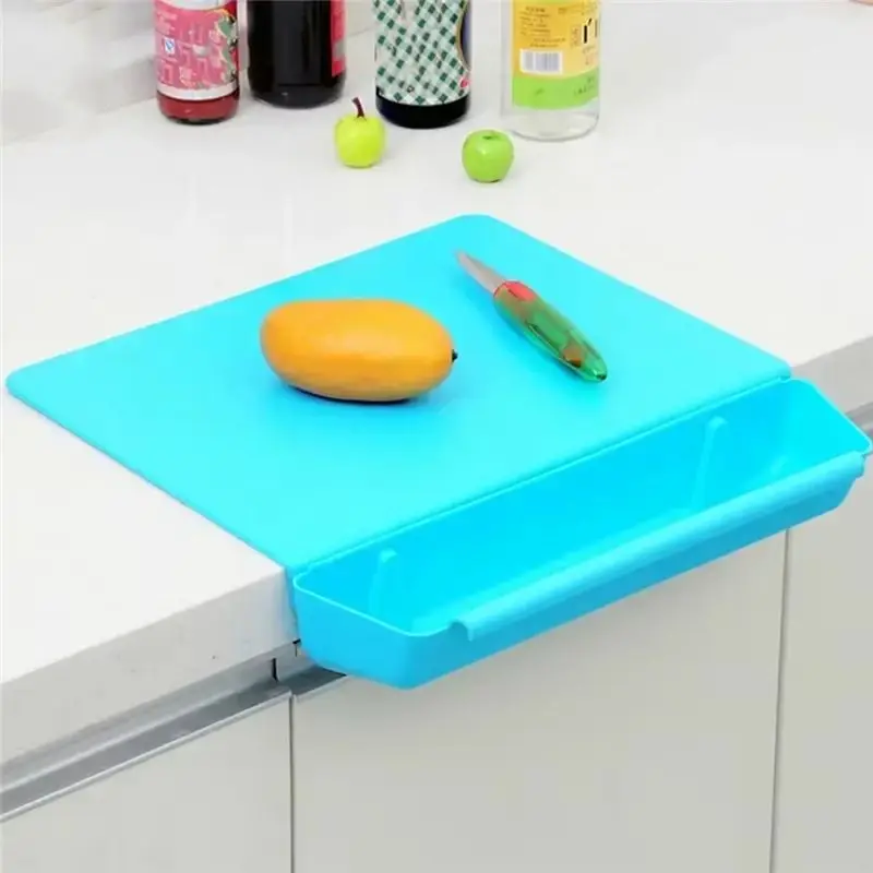 M12K-Two-In-One Storage Storage With Vegetable Slot Cutting Board Cutting Board Plastic Thickened B