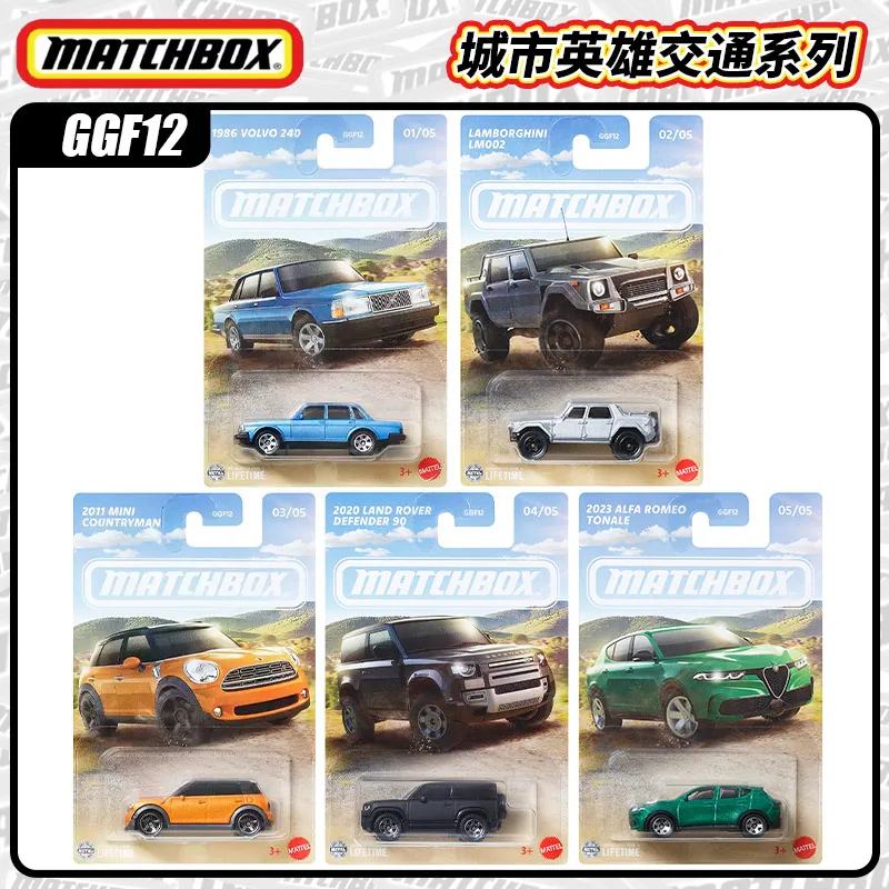 

Mattel Matchbox 2025, масштаб 1:64, литой автомобиль GGF12 9C9K, чехол, Коллекционная модель Volvo Lamborghini Mini - реалистичный игрушечный автомобиль
