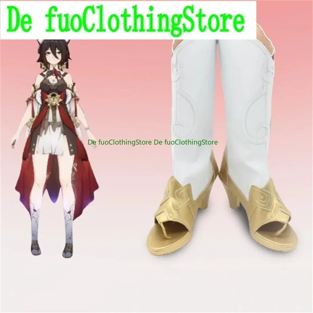 

Tingyun Ting yun Honkai Star Rail Cosplay Shoes Boots Game Anime Halloween Christmas DefuoClothing Shoes Store