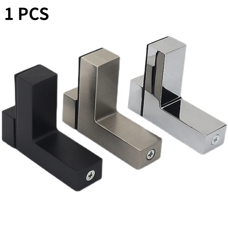 1PC Adjustable glass clamp clip bracket Wall Mount Glass Shelf Holder F Clip Punch-free Glass Fixed Folder Wood Shelf Bracket