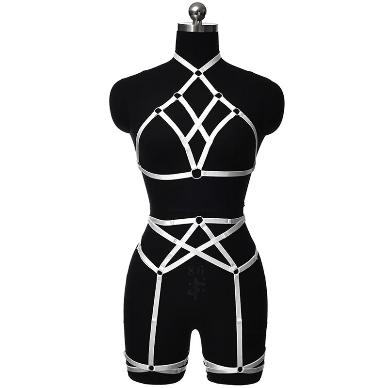 

Multicolor Hollow Women Lady Harness Belt Fashion Body Harness Bra Out Bondage Sexy Lingerie Punk Goth Body Cage Pole Dance Rave