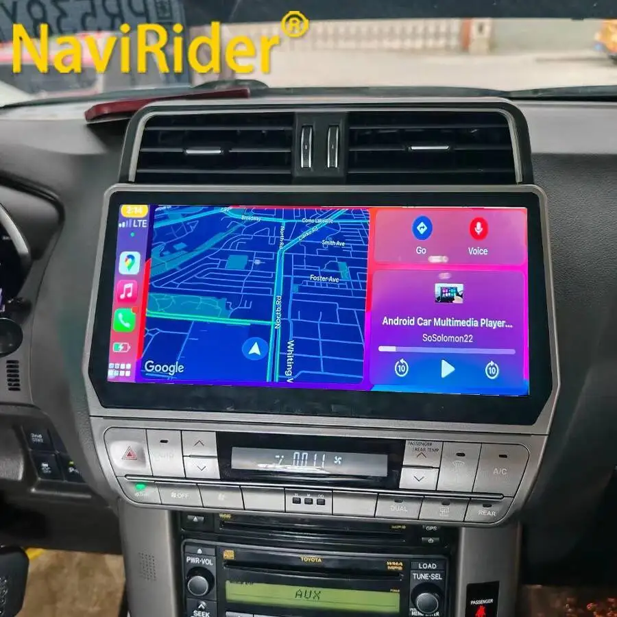 

Yes 12.3" 2 Din Android Car Radio Multimedia DVD Player For Toyota Land Cruiser Prado 150 2018 Navigation GPS Carplay Head Unit
