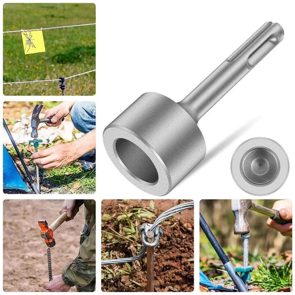 

1/2pcs 19/21mm Ground Rod Driver Drill Bits Grounding Rod Attachment For Rotary Hammer Grounding Rod Fence Installation Wear Bit