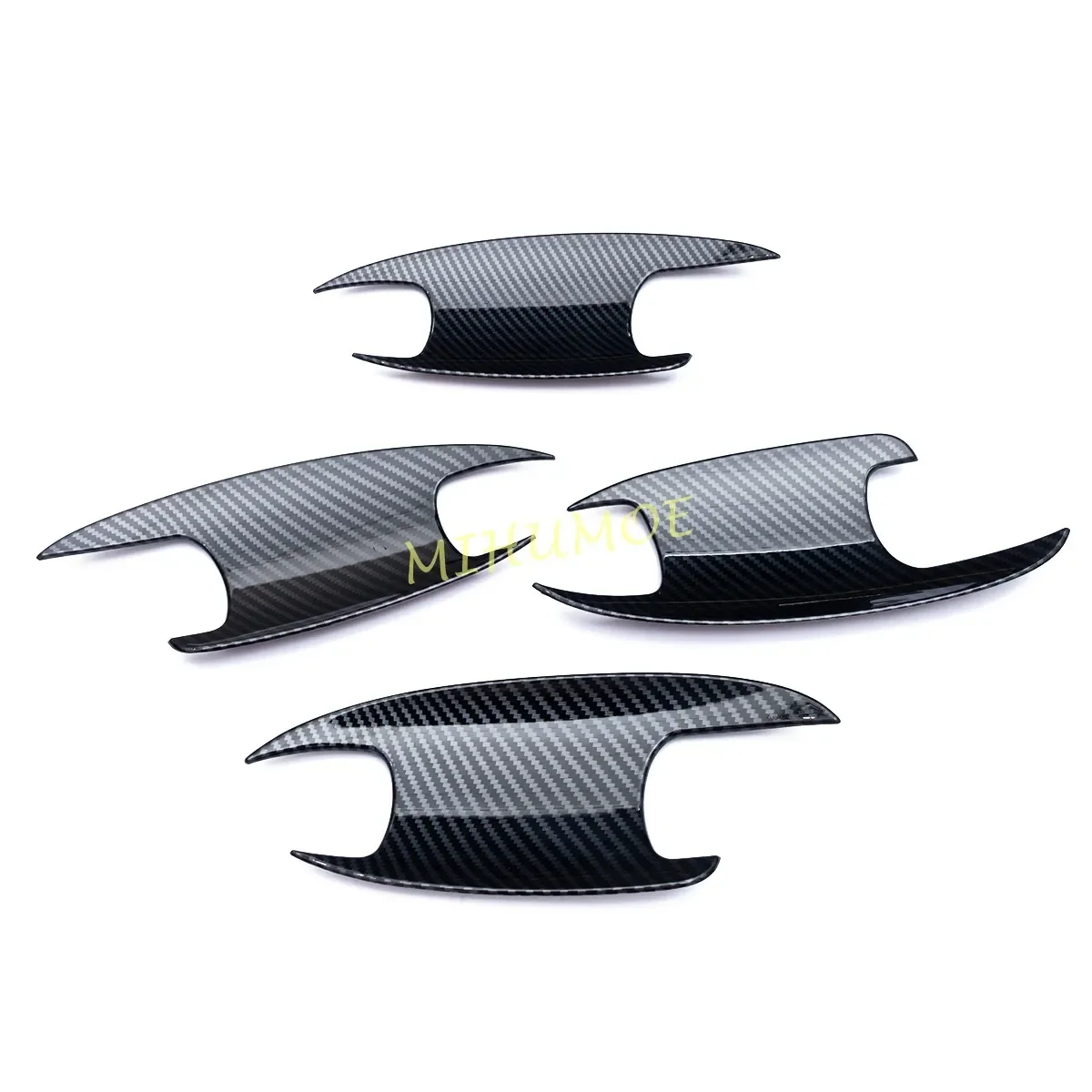 ألياف الكربون الخارجي مقبض الباب كوب إكسسوارات خارجية لأبواب السيارات حامي الكسوة لمرسيدس بنز C GLC الفئة W206 S206 X254 C254 2024 2025