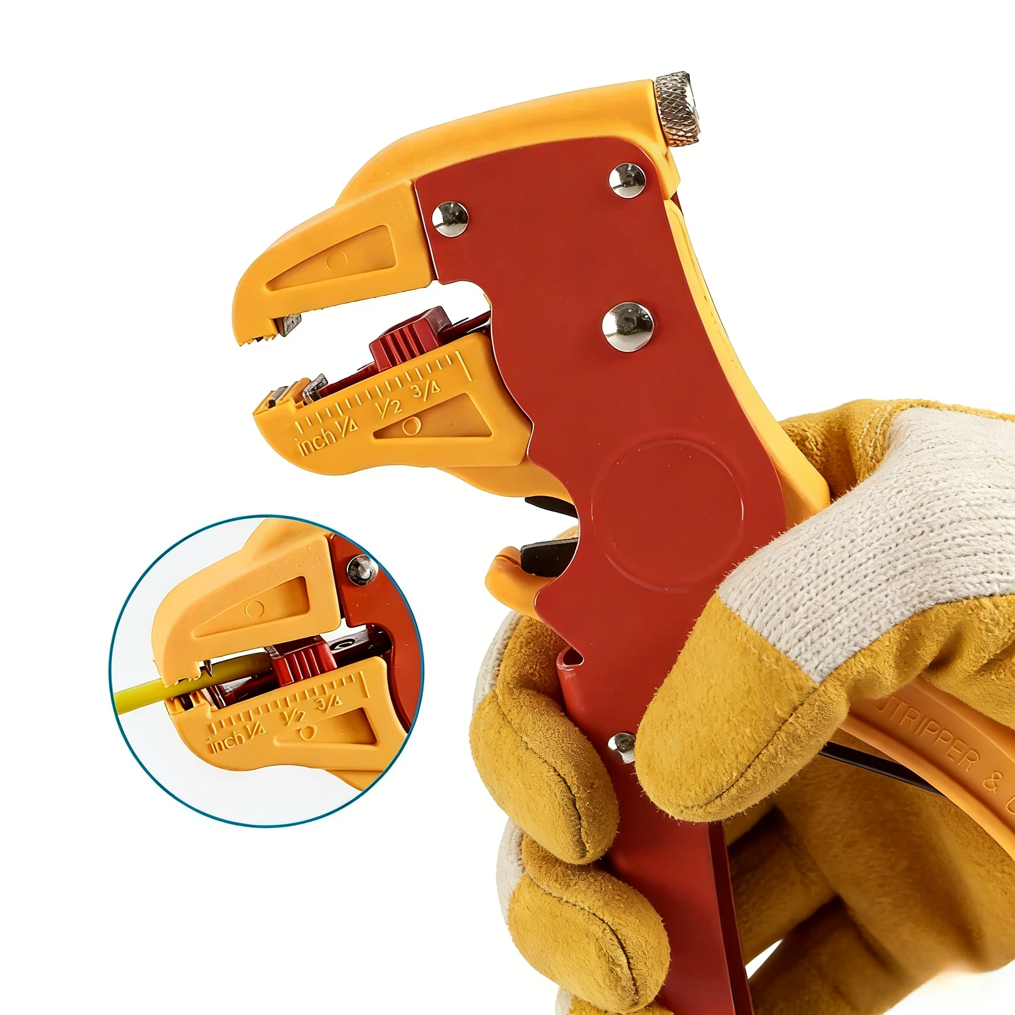 Multifunctional Duckbill Wire Stripper & Cutter - Reset Spring Cable Crimper Portable Hand Tool Anti-static Electrician Pliers