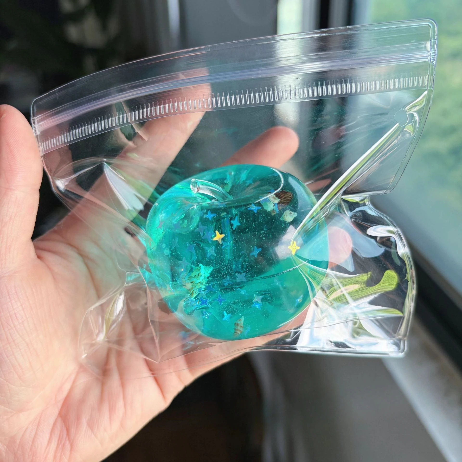 Soft Ocean Squishy Sensory Toy Pressure Relief Ball Maltose Fidget Squeeze Toy for Autism Stress Anxiety Relief image 3