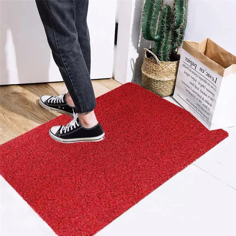 Modern Style Hard Velvet Porch Dust-proof Foot Pads Fashion Solid Color Bathroom Anti-slip Floot Mat Rectangular Home Small Rugs