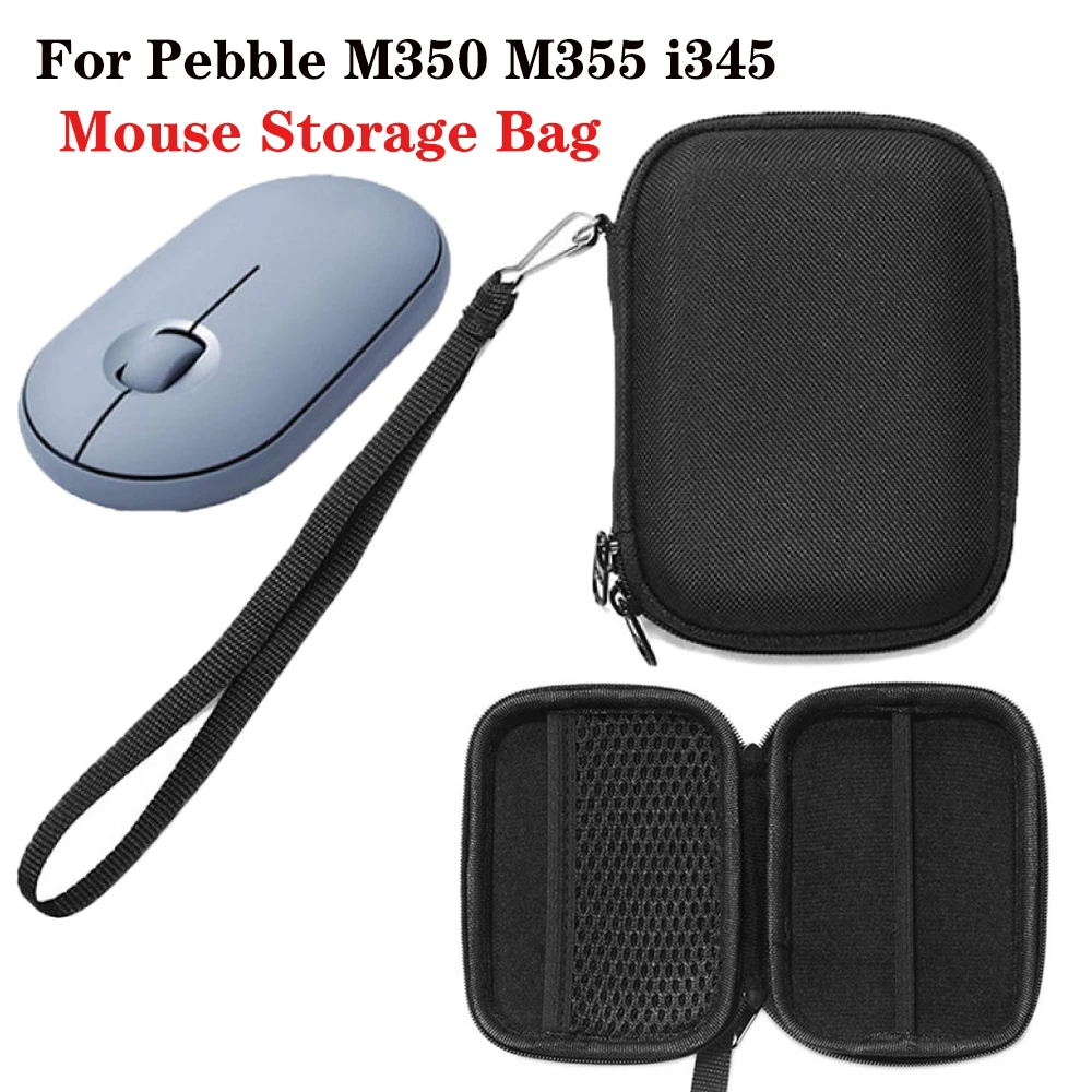 

Mouse Storage Box Portable Hard EVA Travel Case for Logitech Pebble M350 M355 i345 Dustproof Moistureproof Wireless Mouse Bag