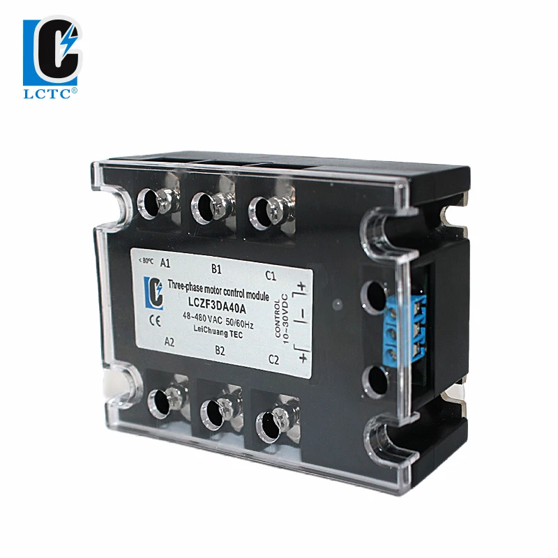 Three -Phase DC Motor Forward and Reverse Control Module LCZF3DA Relay 10A-80A 10-30VDC 40-480VAC