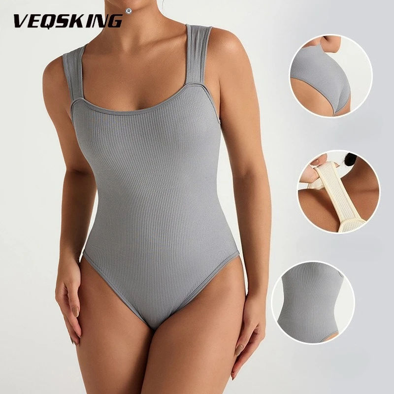 

Женский облегающий комбинезон, костюм для йоги, комбинезон без рукавов с резьбой для похудения и подтяжки бедер, быстросохнущий комбинезон для йоги