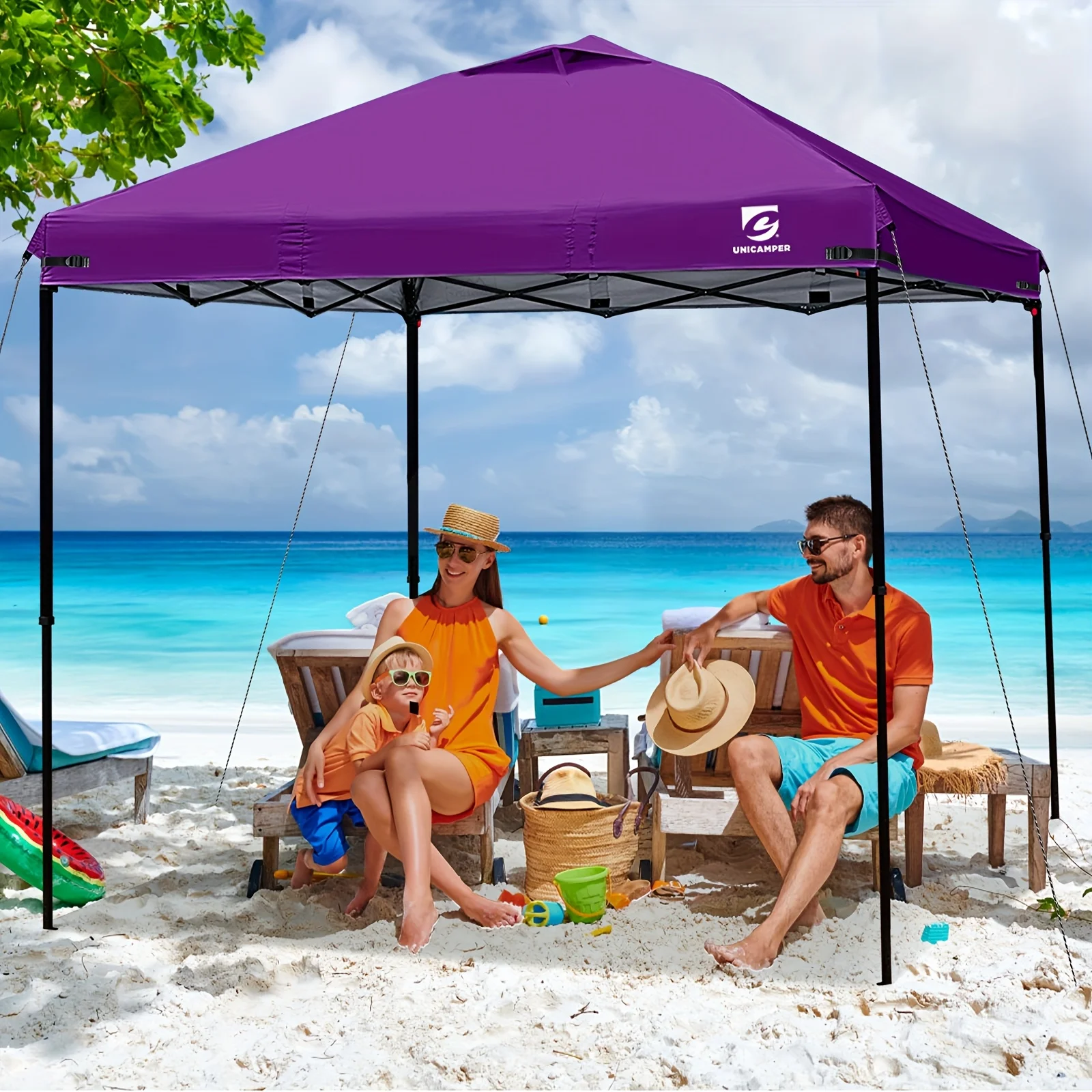 

Pop-Up 10x10 Canopy Replacement Top Cover Compatible with Straight-Leg Canopy Tents - High Quality Canopy with Ventilation