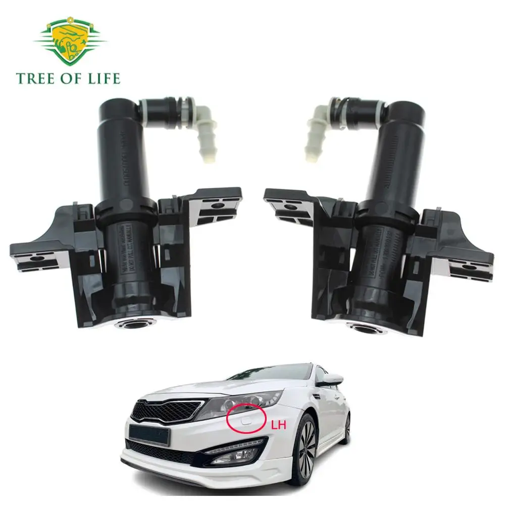 

For Kia K5 Optima 2011 2012 2013 Front Bumper Head Light Lamp Washer Spray Nozzle Cleaning Pump Actuator with Cover Cap