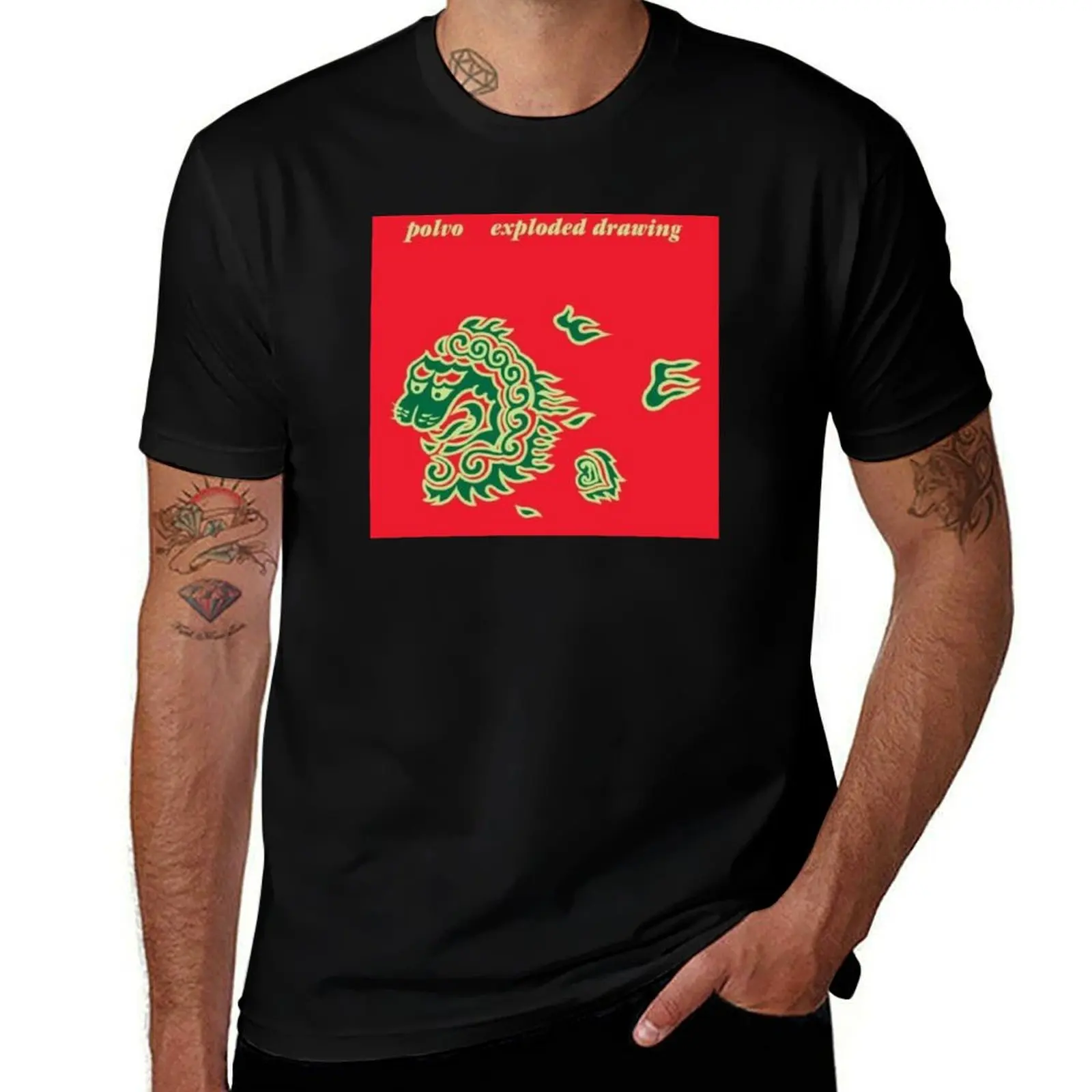 Polvo - Exploded Drawing T-Shirt t shirt man casual T-Shirt