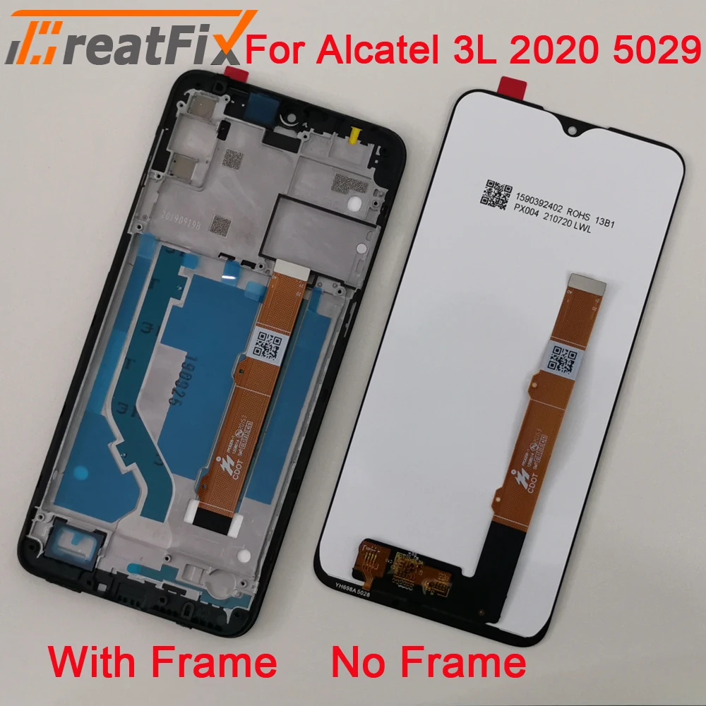 

Tested LCD Frame For Alcatel 3L 2020 5029 5029Y 5029E 5029D LCD Display Touch Screen Digitizer Assembly 5029U OT5029 LCD Parts