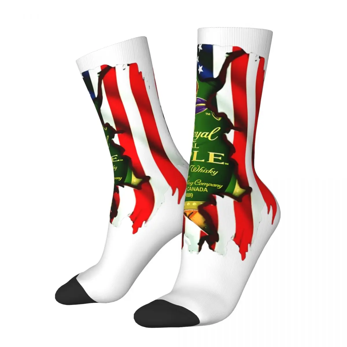 

Happy Funny Men's compression Socks Amazing Vintage Harajuku Independence day Hip Hop Novelty Pattern Crew Crazy Sock Gift