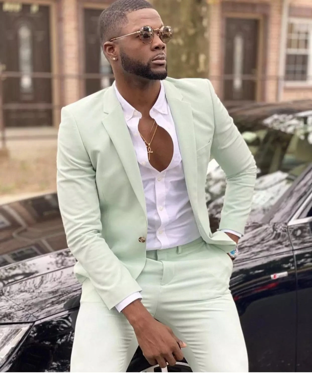 2023 Casual Summer Stylish Notch Lapel Men Suits New Costume Homme Tuxedo Groom Wedding Slim Fit Terno Masculino Blazer 2 Pcs