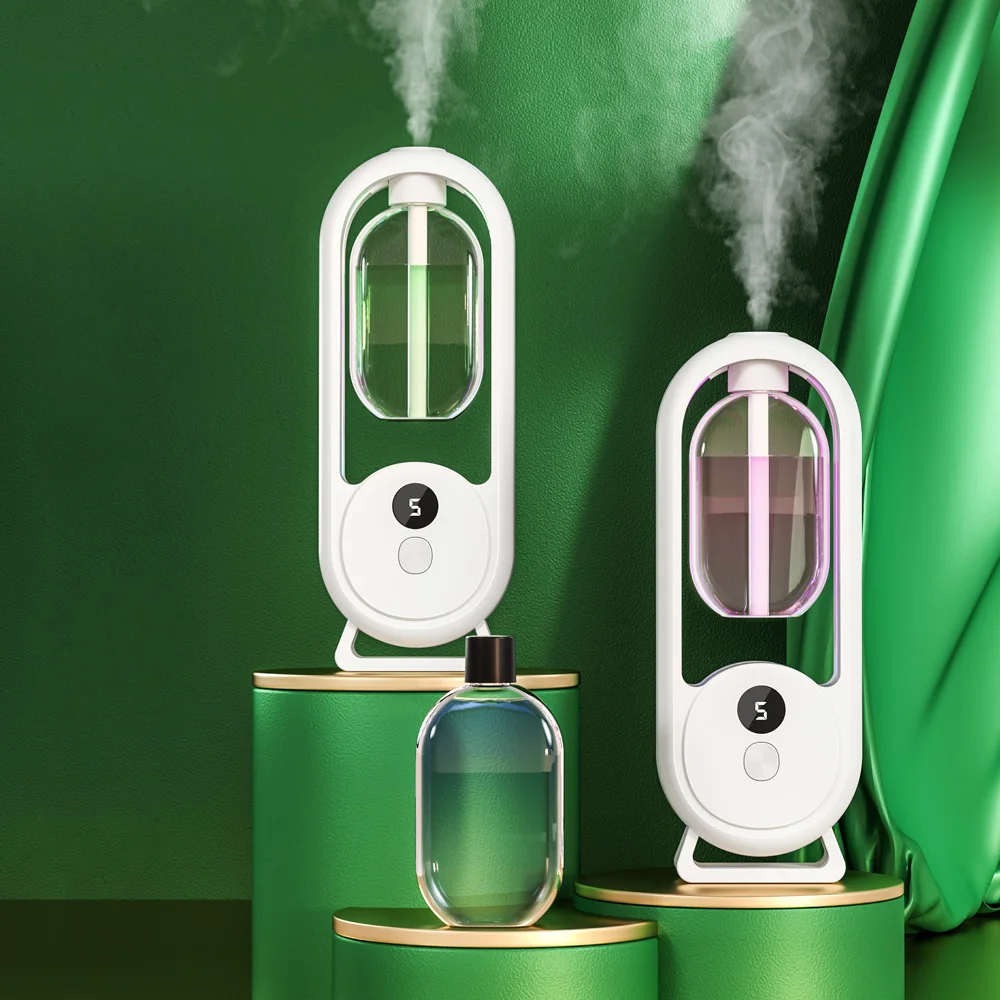 Mini máquina de aromaterapia, difusor de aceites esenciales, Humidificador silencioso para el hogar, dormitorio, baño, oficina, temporizada luz