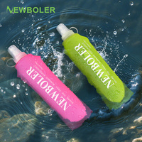 NEWBOLER 1Pcs 500ml Outdoor Sport Camping Running Sport Bicycle Soft Water Bottle Folding TPU Soft Flask Water Bag