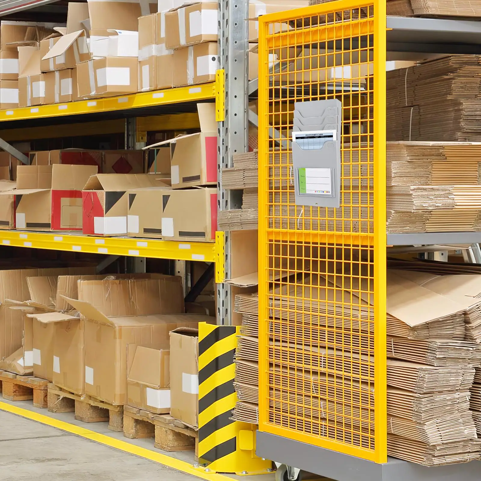 Material Card Rack 5 Positions Plastic Holder Organizer Wall Mountable Storage Shelf For Warehouse Office Use