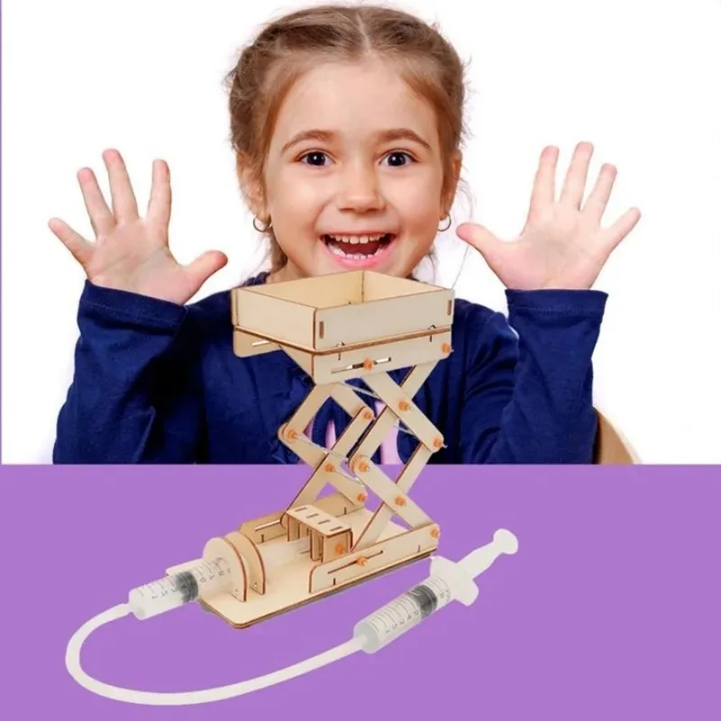 Fuchsia-Jouets de Démonstration pour Enfant, Développement Intellectuel, Bricolage, Plateforme de Levage Hydraulique AV, Mycose, Cadeau