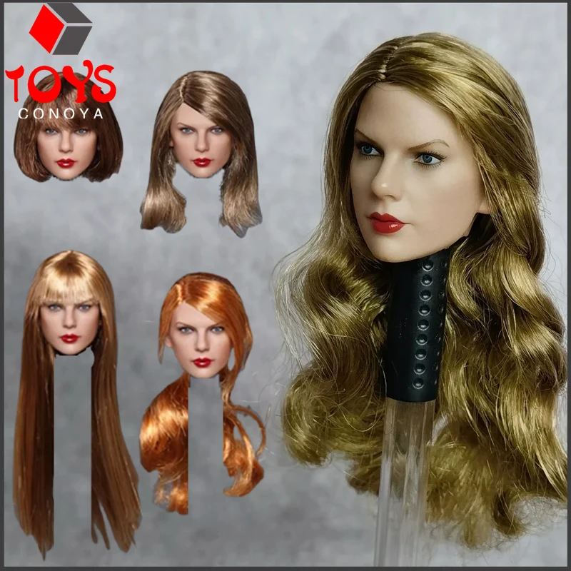 

GACTOYS GC042 1/6 Scale Taylor Head Sculpt Carving Model Fit 12" Female Soldier Action Figure Body Dolls