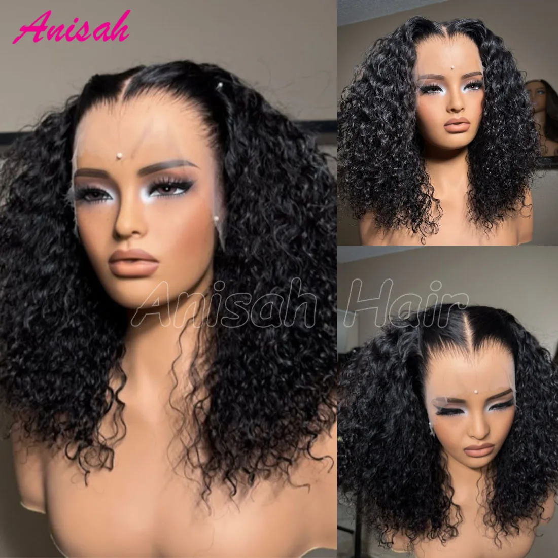

Бразильские 100% необработанные волосы Remy, невидимые HD кружевные фронтальные парики, вьющиеся настоящие HD, ультратонкие кружевные парики из человеческих волос для женщин