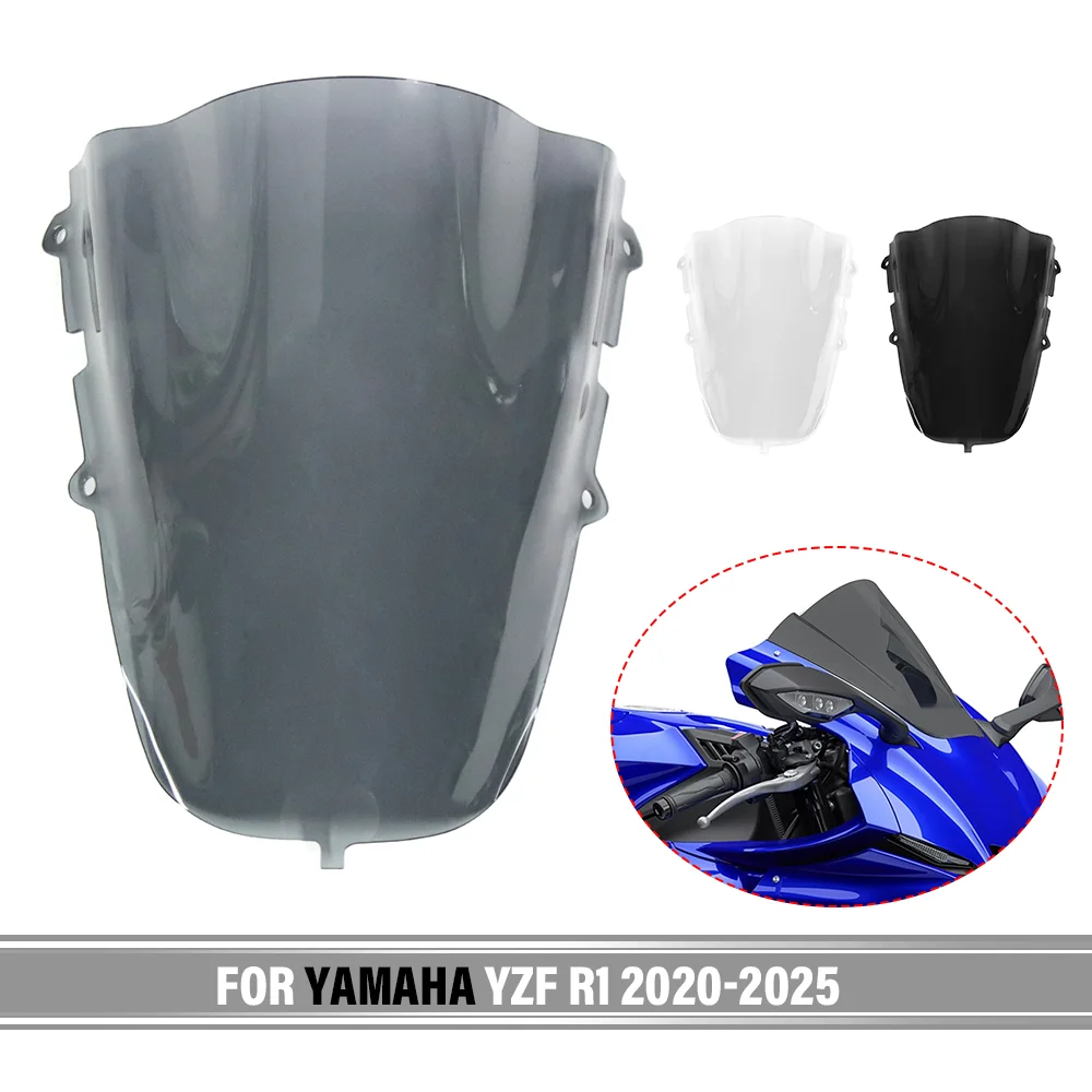 For YAMAHA YZF R1 YZF-R1 YZFR1 2020-2025 2024 2023 Motorcycle Sport Screen Windshield Fairing Windscreen Baffle Wind Deflectors