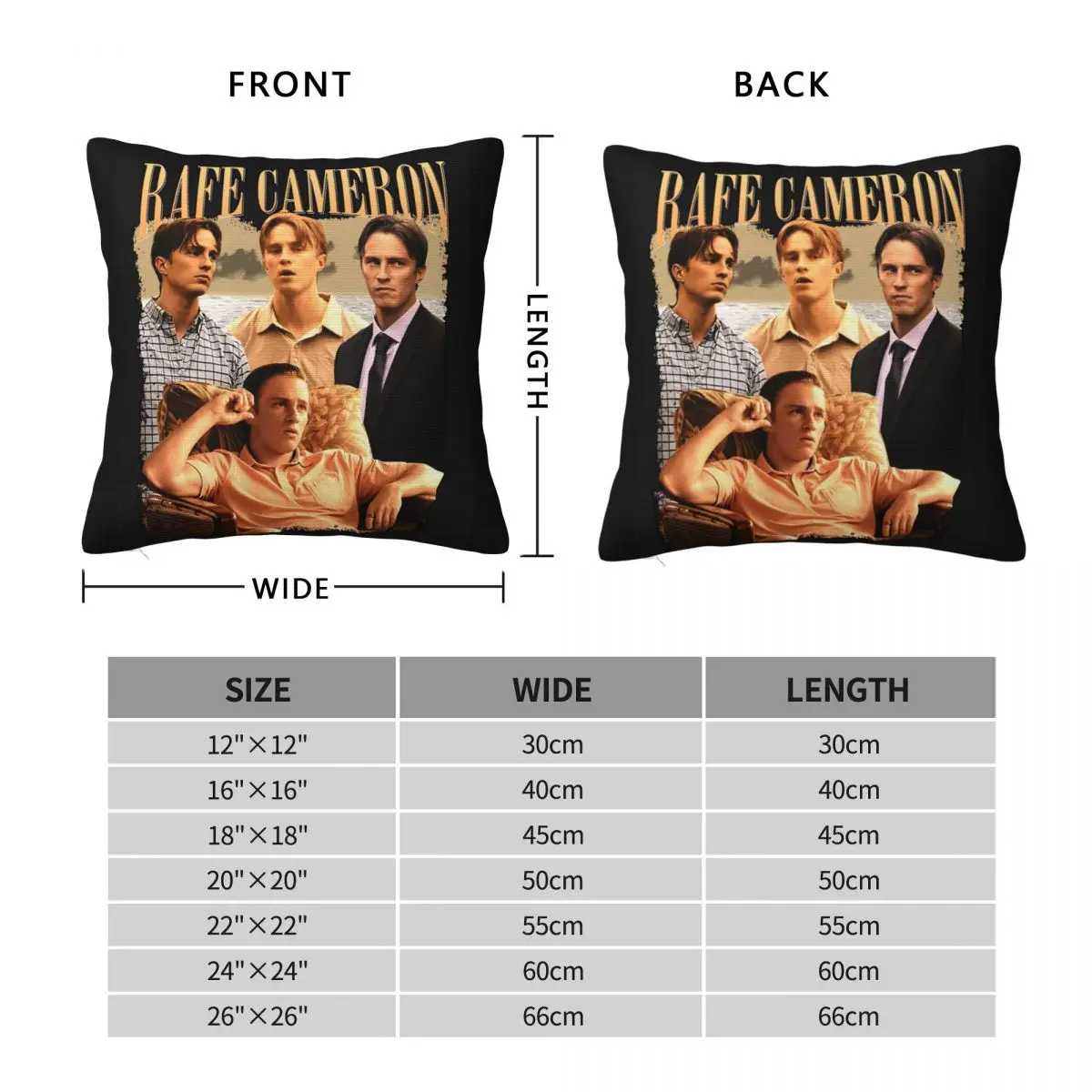 Pillow Cover D-Drews Starkey Graphic Cushion Cover Rudy Pankow Retro Pillow Case For Chair Sofa Home Decoration Pillowcases