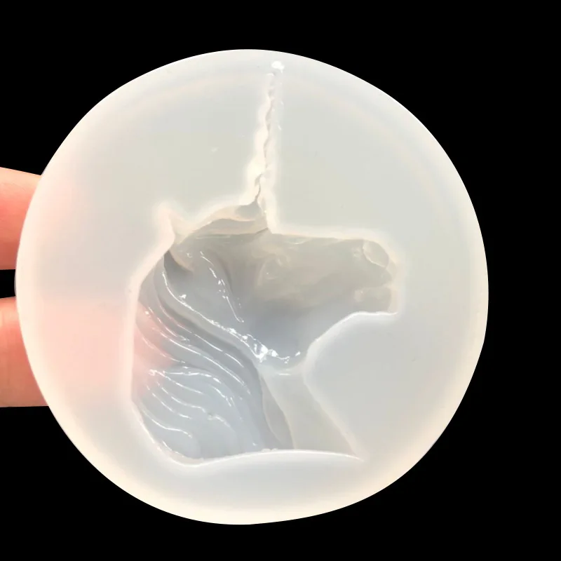 Epoxy DIY Mobile Phone Case Unicorn Silicone Mold Handmade Crystal Ab Glue Pendant Jewelry Pendant 16522