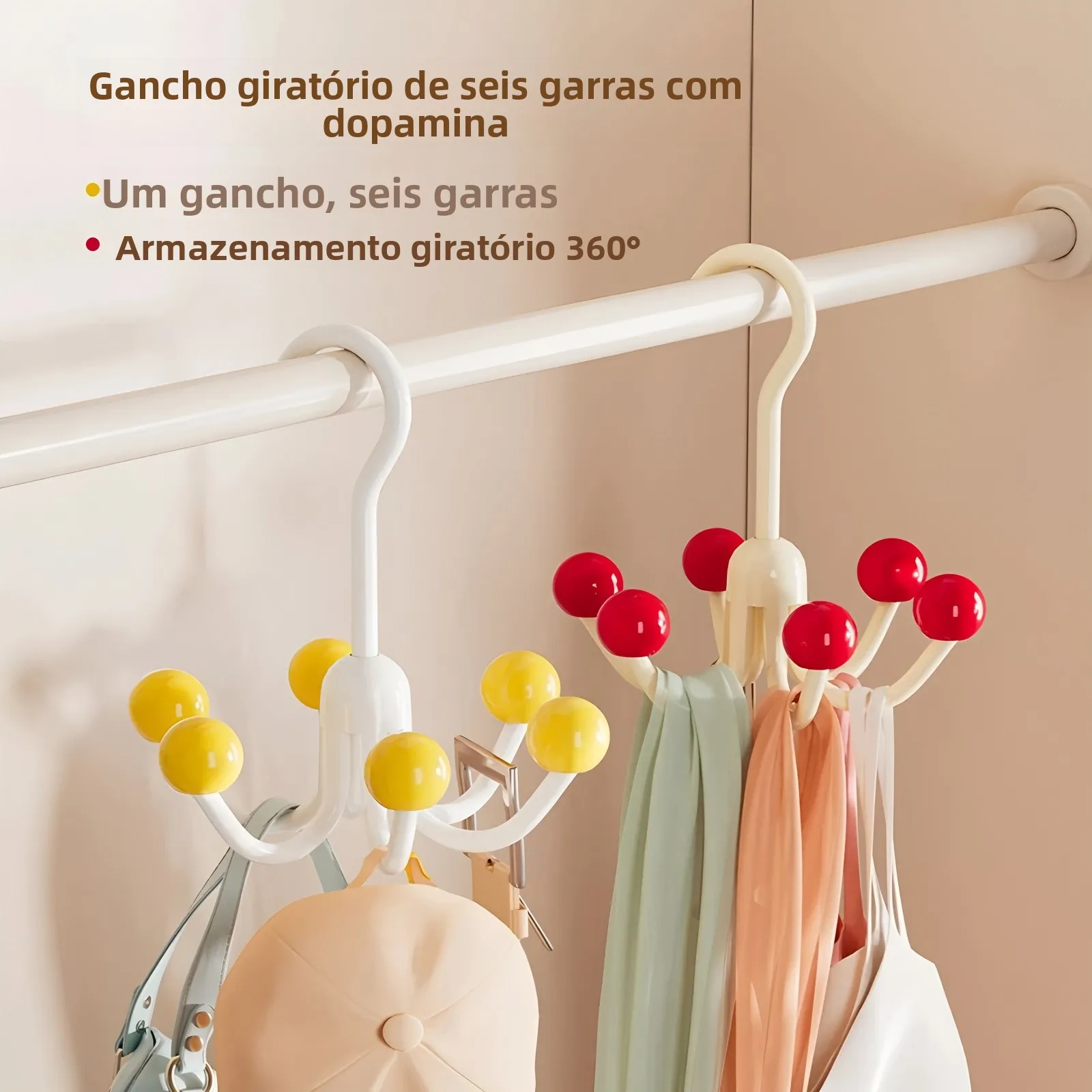 porta-borse-girevole-a-sei-ganci-dopamine-supporto-multifunzionale-per-vestiti-e-cappelli-scaffale-portaoggetti-con-strato-interno-in-cotone-perla-epe
