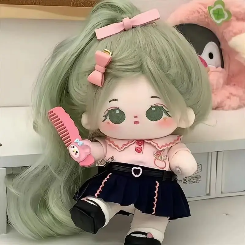 Sweet Cute Uniform Sets Tops With Skirt For 20cm Figure Plush Stuffed Doll Body Plushie Pillow Toys Outift Gift