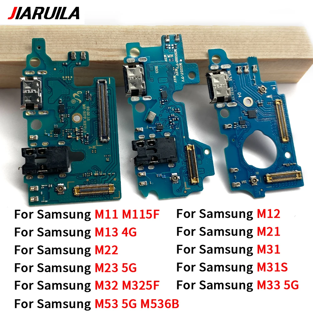 For Samsung M11 M12 M13 M21 M22 M23 5G M31 M31S M32 M33 M53 M21S USB Charging Port Dock Charger Plug Connector Board Flex Cable