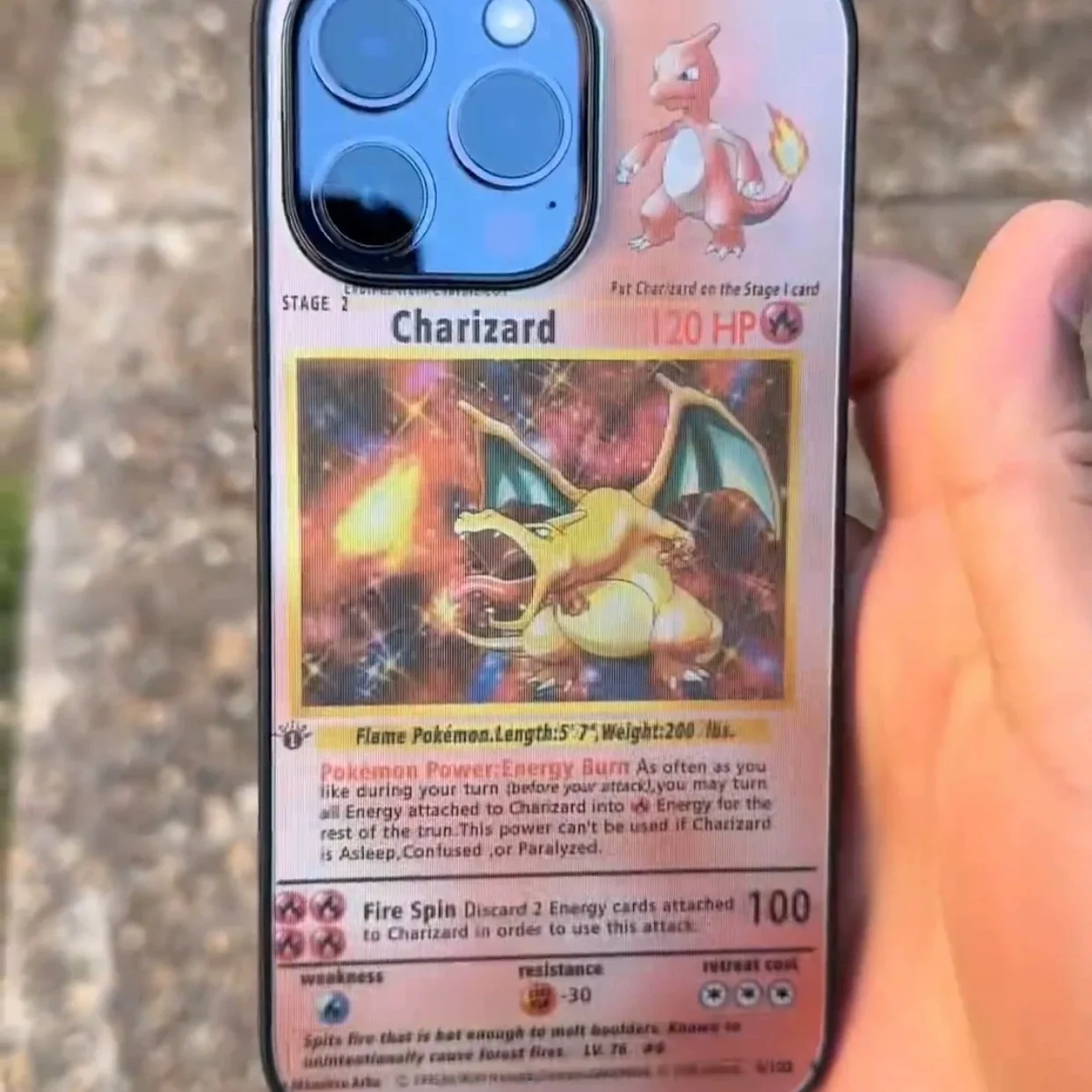 3D Anime Cartoon Cute P-Pokemon Charizard Blastoise Venusaur 3D illusion Case For iPhone 17 15 13 12 11 14 16 Pro Max Plus Cover