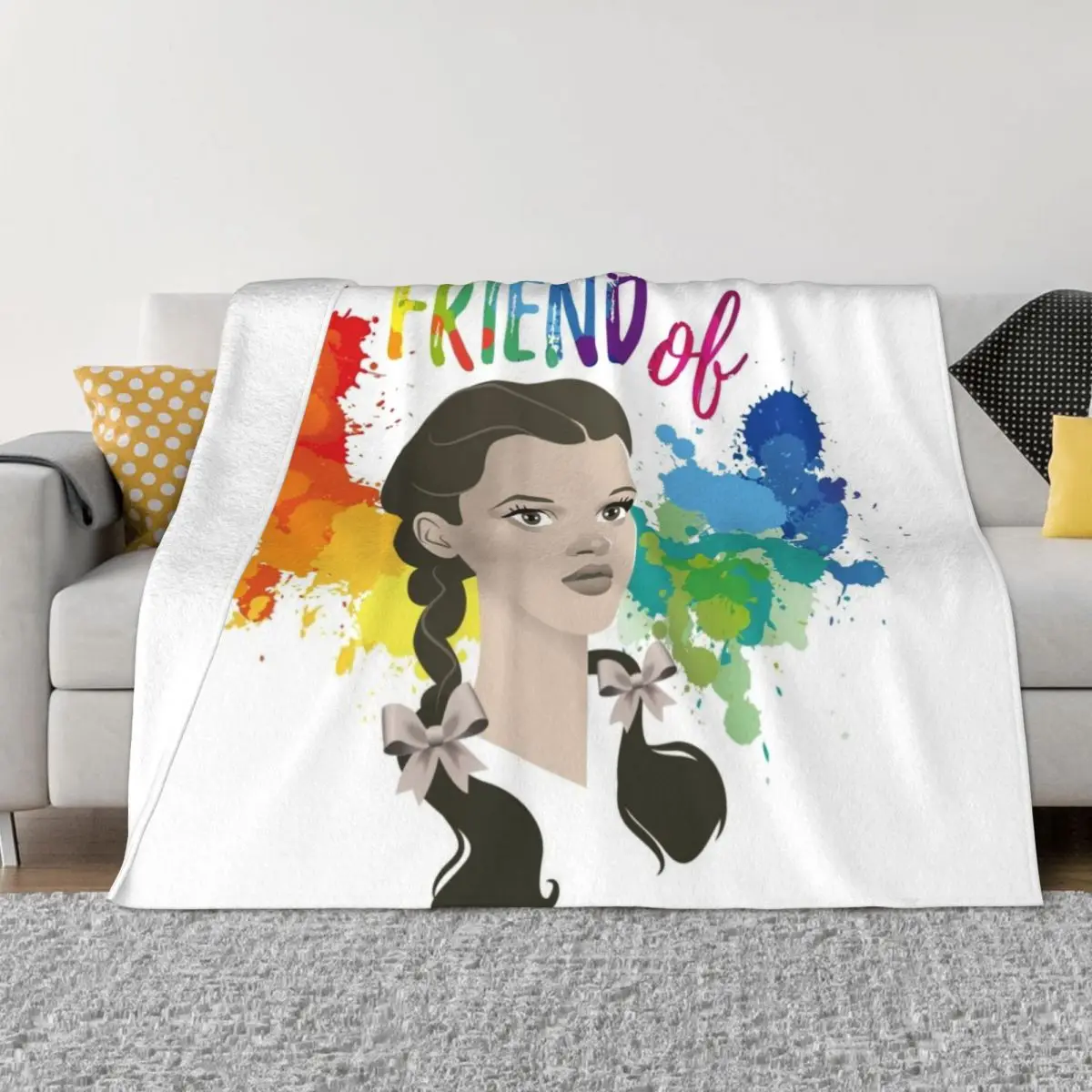 

Friend of Throw Blanket Flannel Fabric Comforter Blankets