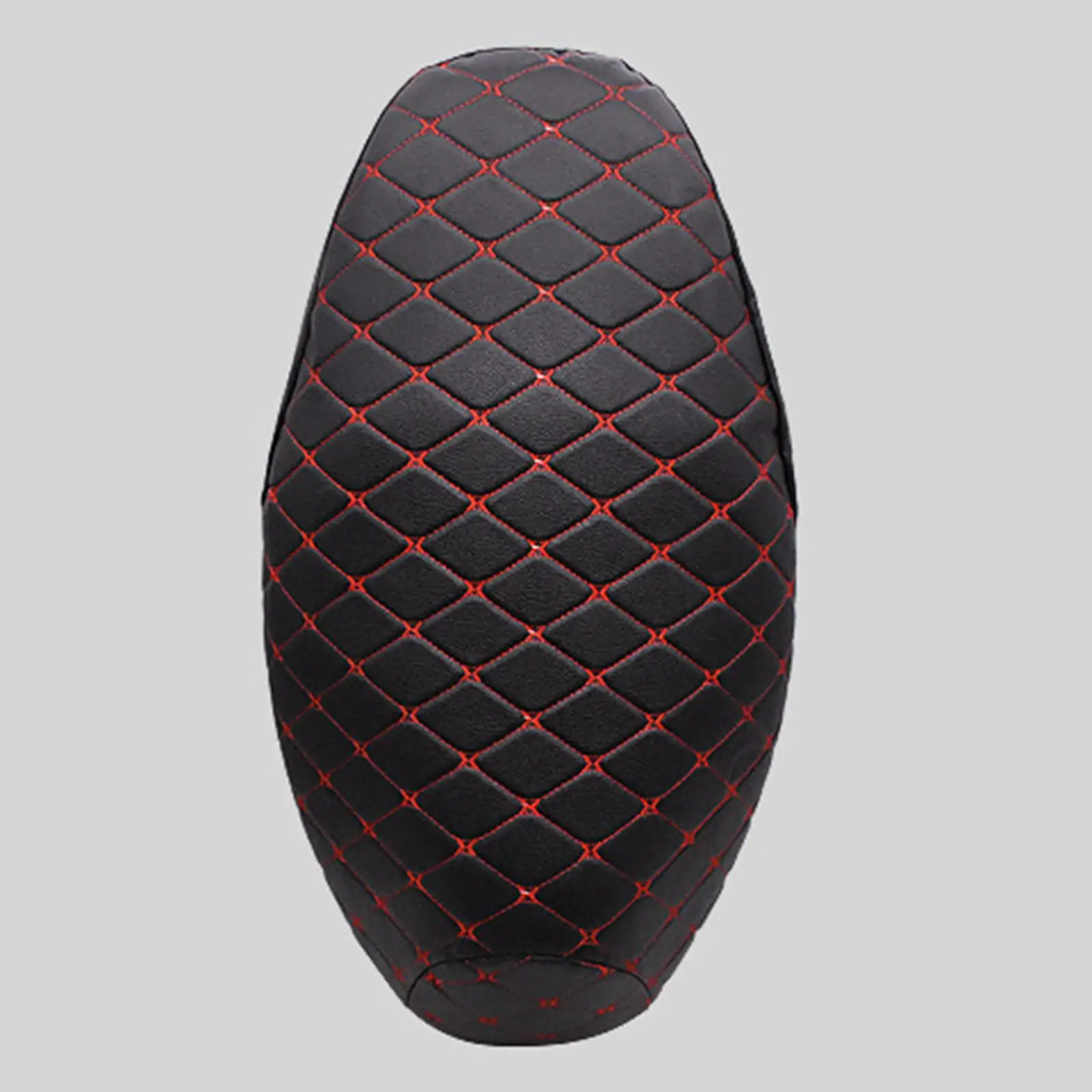 Black Leather Motorcycle Cushion Cover Waterproof Dustproof Saddle Seat Protector for Motorbike Comfort