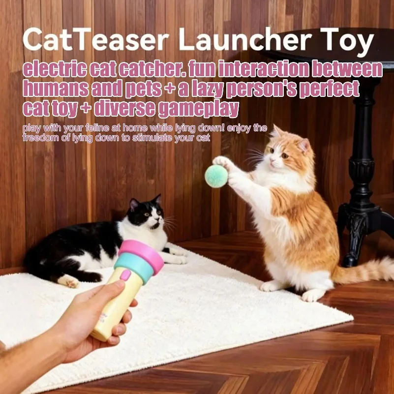 

Interactive Cat Toy Electronic Cat Interactive Teaser Toy Kitten Stress Relief Game for Entertainment Enrichment Training Indoor
