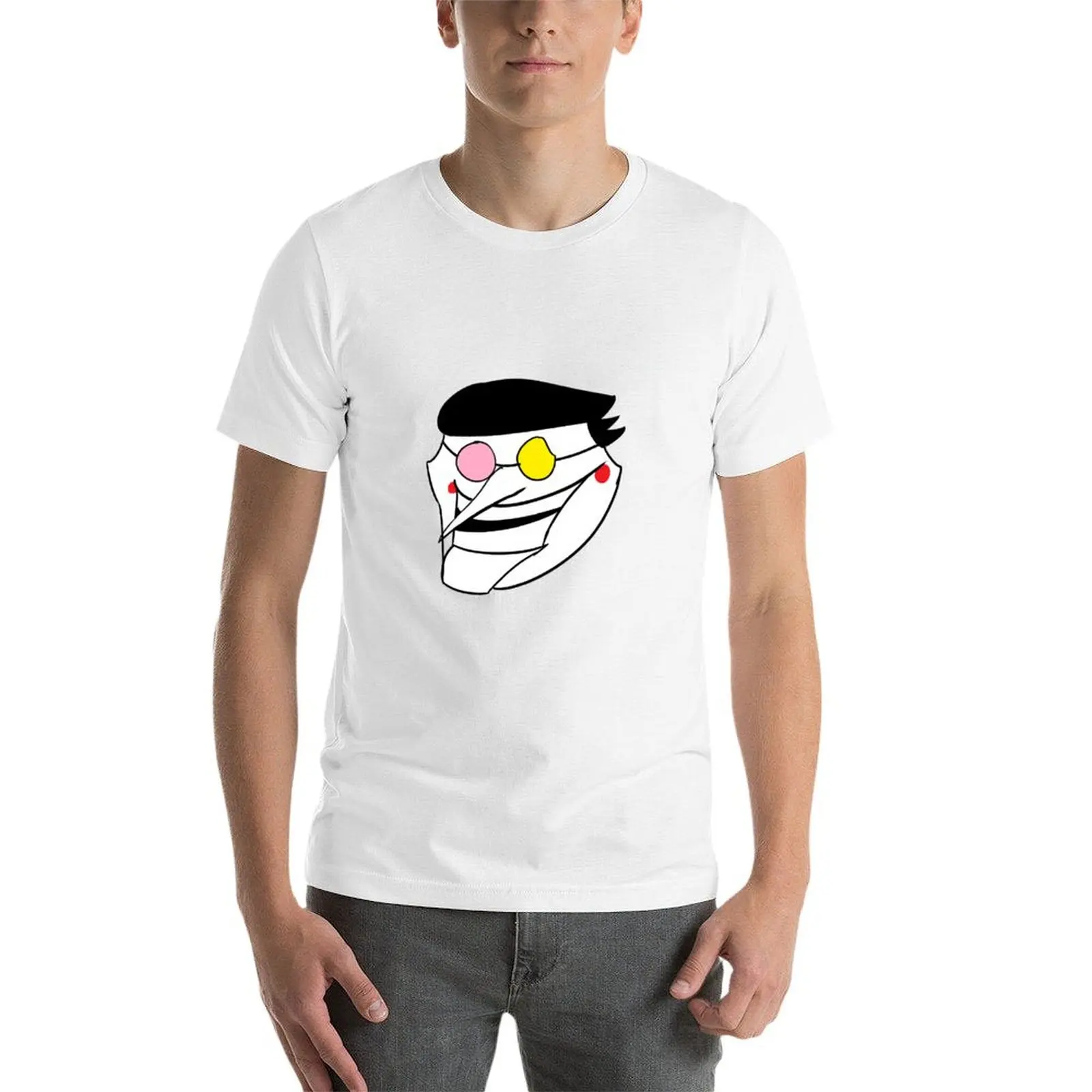 تي شيرت Spamton Trollface تي شيرت أساسي من القطن بنسبة 100%