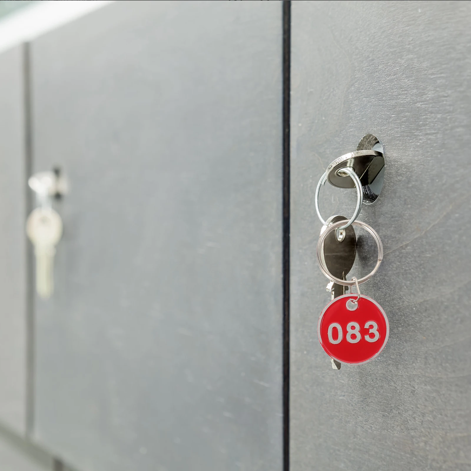 

100pcs Green Digital Hand Labels for Locker Storage Numbered Id Tags Keychain Sauna Key Chain Tag Key Markers Tags