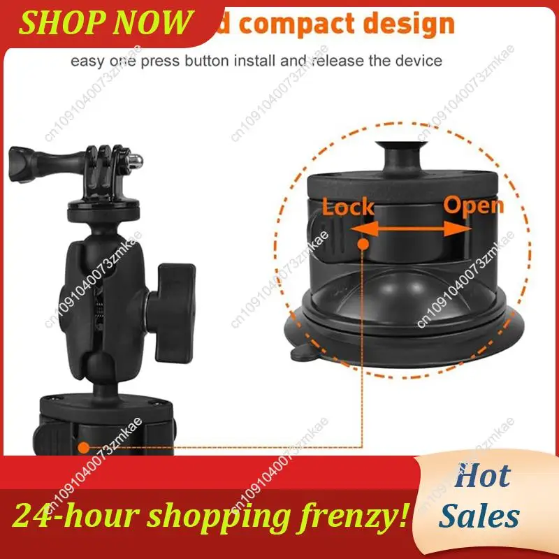 ขายรายวันยานพาหนะ Mount สําหรับกล้องกีฬากระจกรถยนต์ดูดถ้วย Mount สําหรับกล้อง Action Gopro อุปกรณ์เสริม