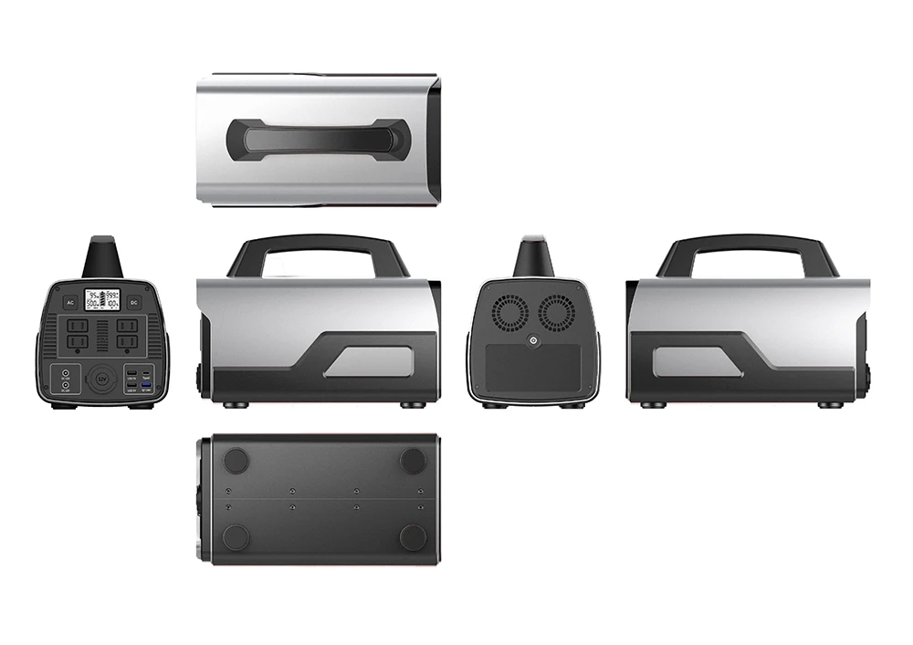 Portable 300W/500W Mobile Solar Power Station with Foldable Solar Panel for Home Outdoors & Camping MPPT Controller Included