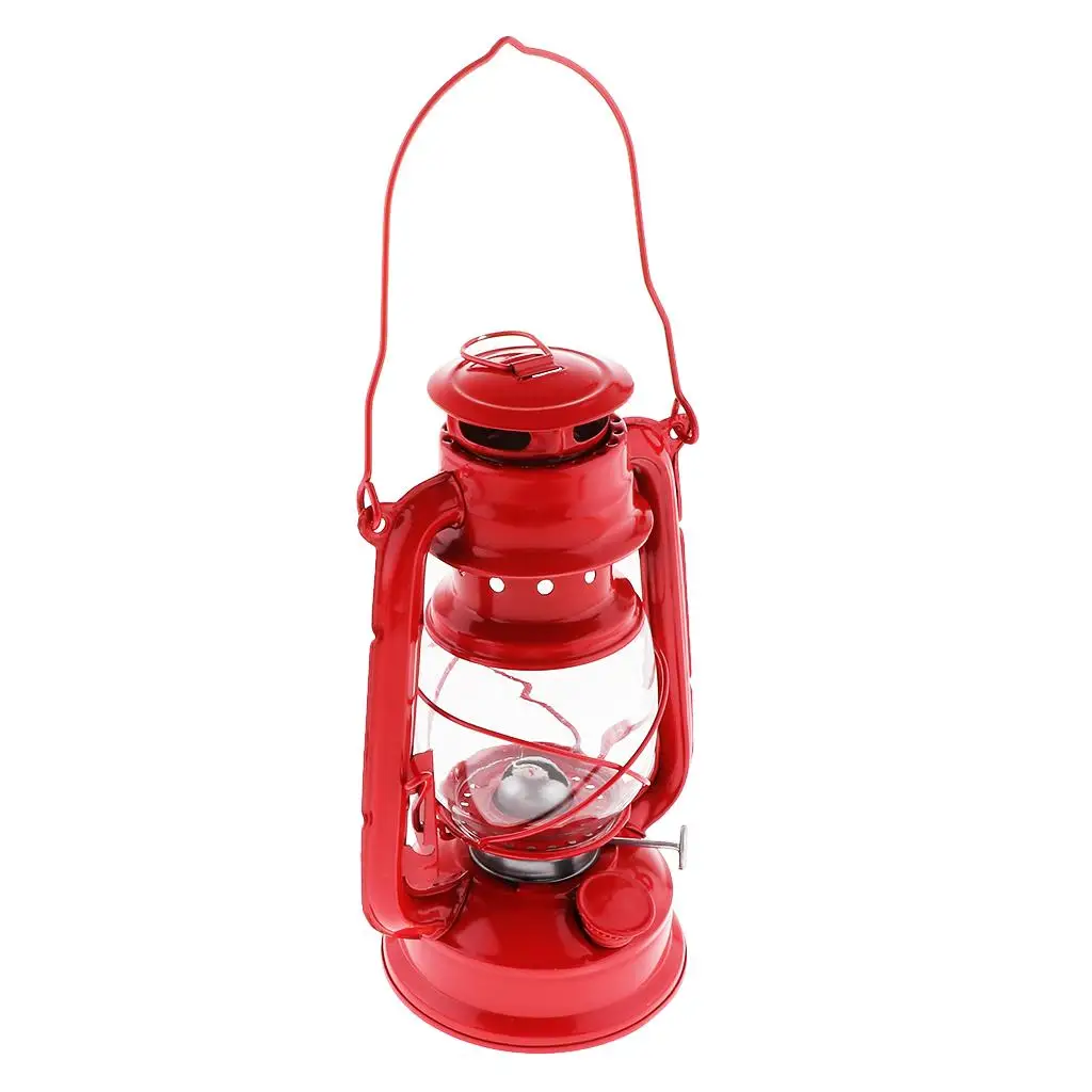 

Outdoor Hurricane Lanterns Vintage Portable Oil Lamp Heat Resistant Glass for Camping Patio Emergency