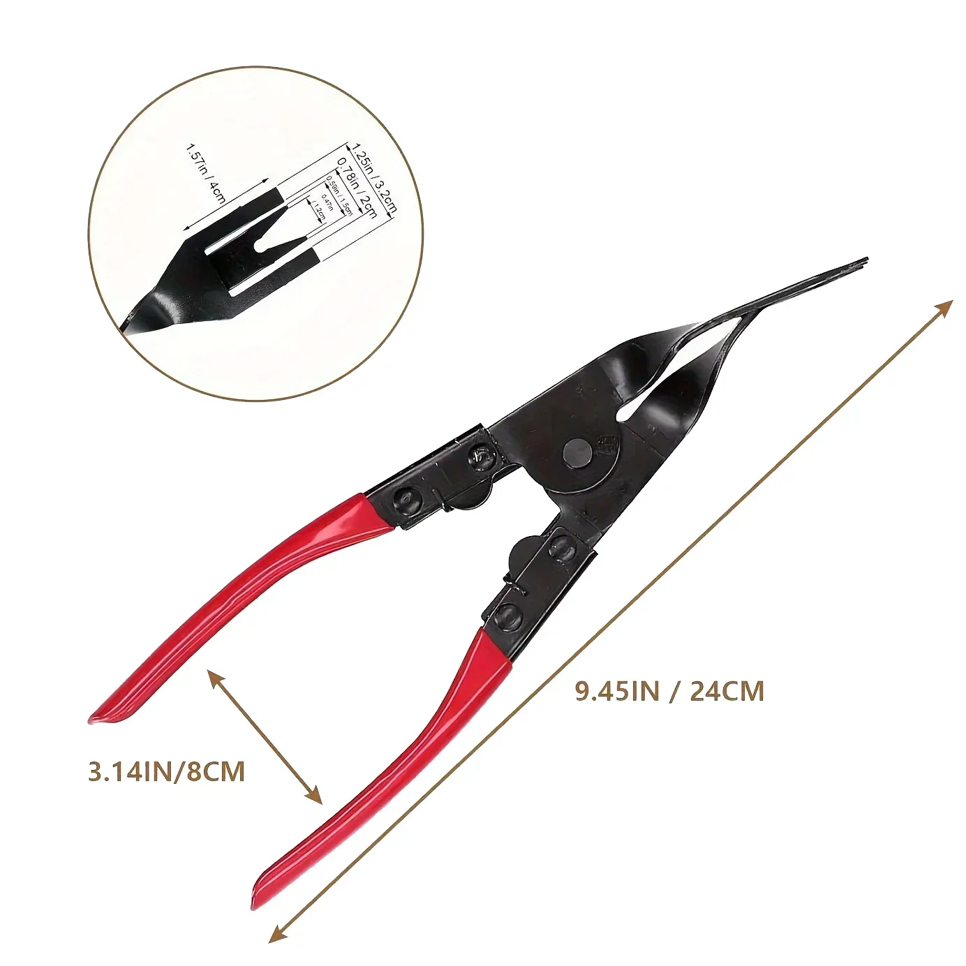 Alat Pelepas Keling Klip Otomotif Kunci Pas Tekanan Ke Bawah Pegangan Anti Selip Kit Servis Trim Mobil Penghilang Pengencang Plastik